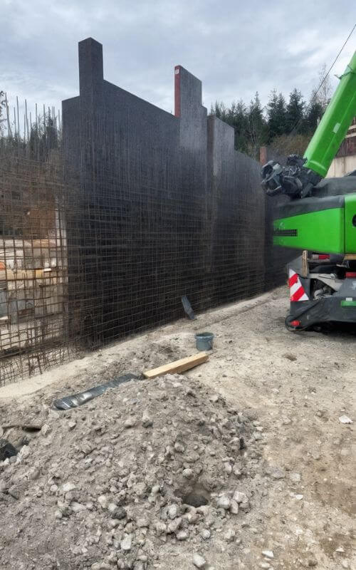 Zollschießanlage Hof-Leimitz Rohbau Geschossfangkammer